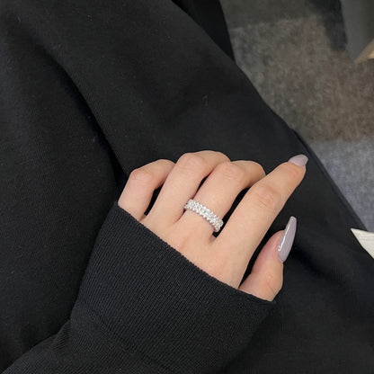 [Lumi Jewellery]Splashy Ornate Emerald Cut Cocktail Ring