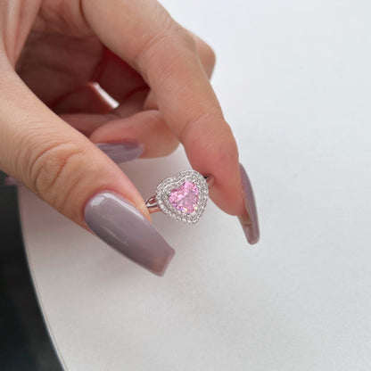 [Lumi Jewellery]Delicate Ebullient Heart Shape Wedding Ring