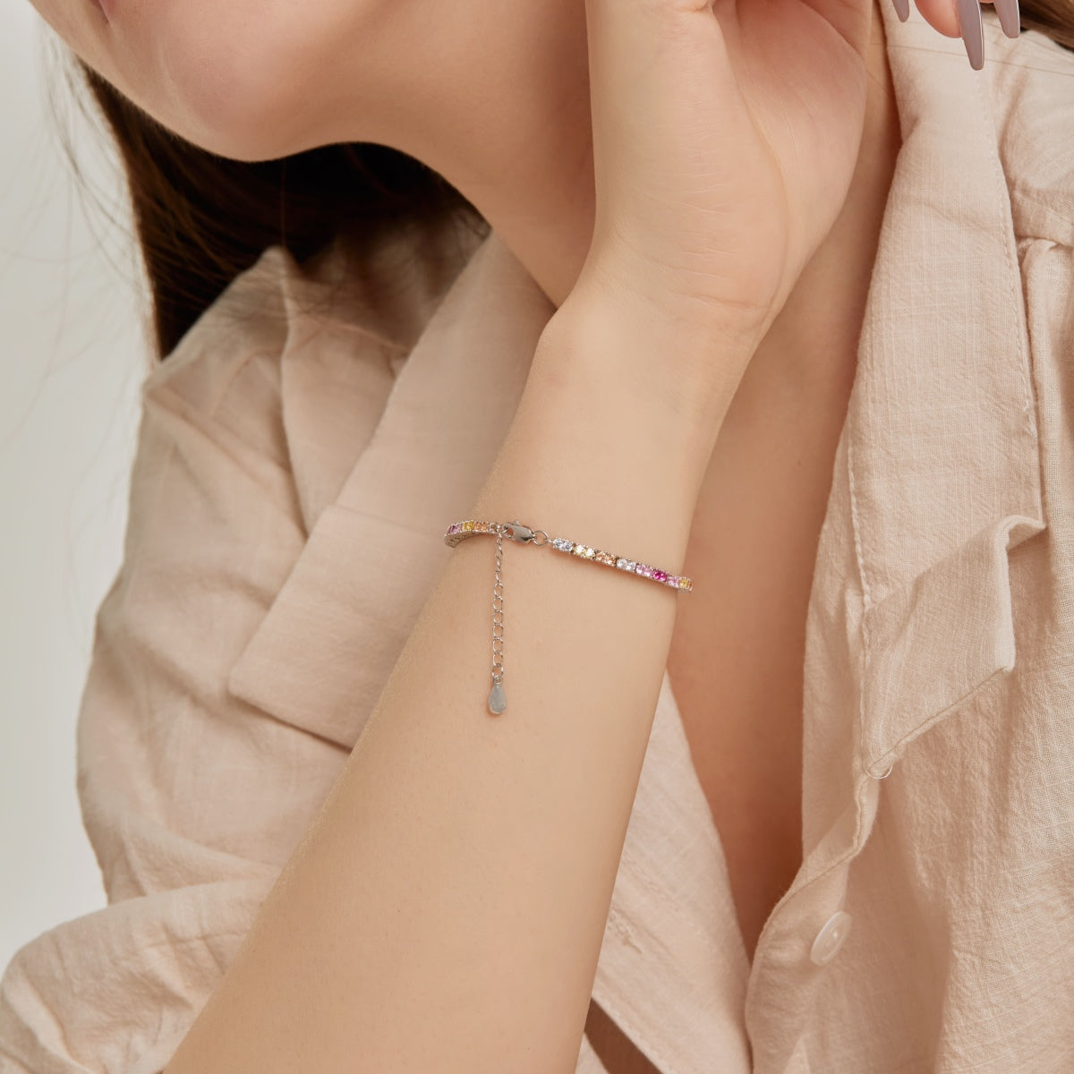[Lumi Jewellery]Delicate Romantic Heart Shape Lover Bracelet