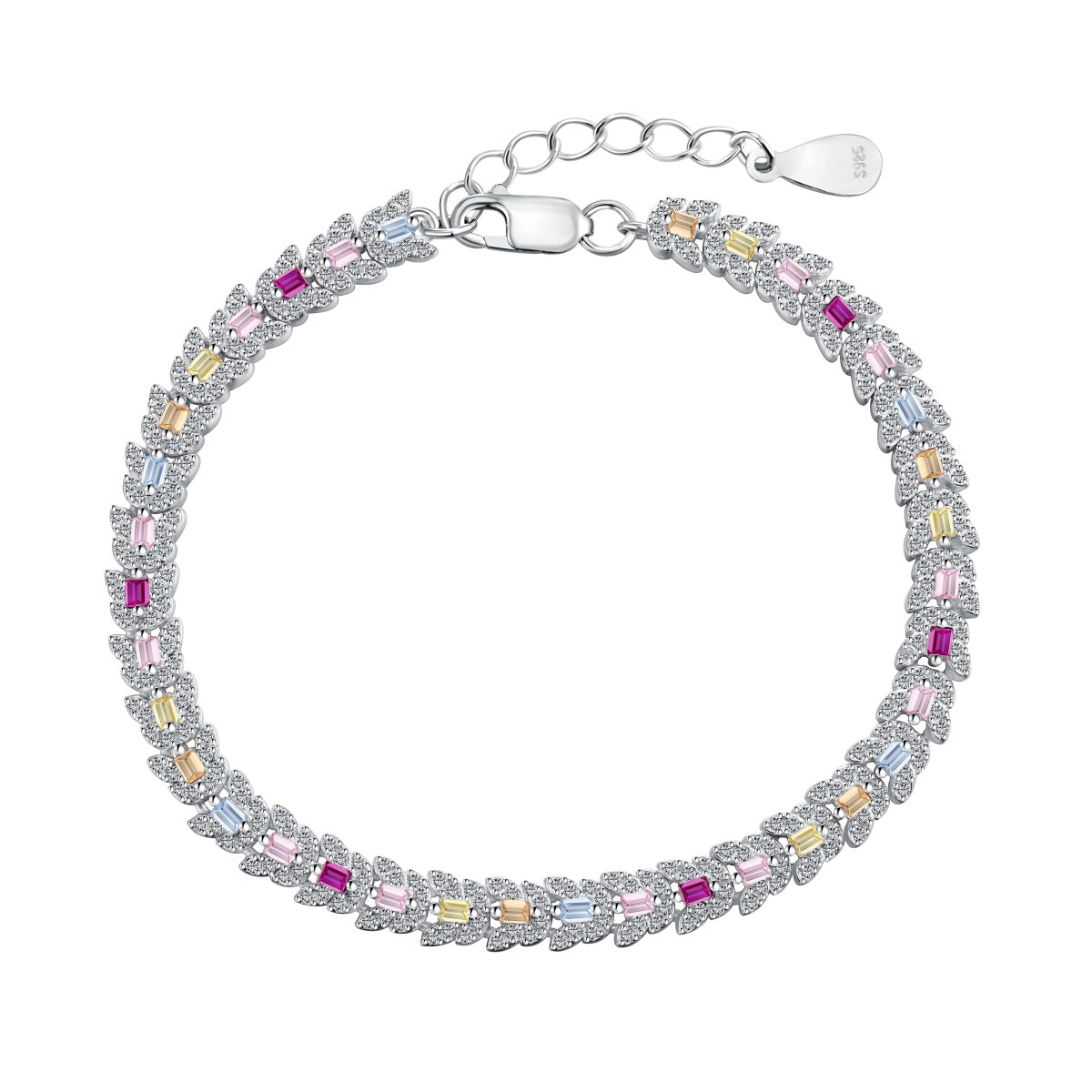 [Lumi Jewellery]Delicate Colorful Multi Cut Daily Bracelet