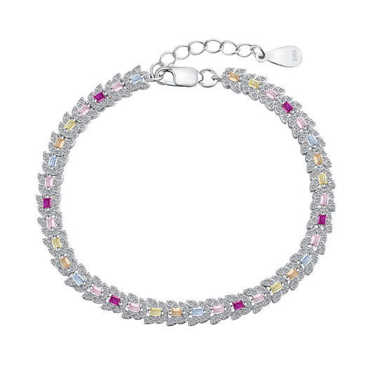 [Lumi Jewellery]Delicate Colorful Multi Cut Daily Bracelet