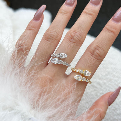 [Lumi Jewellery]Delicate Lively Snake Shape Daily Ring