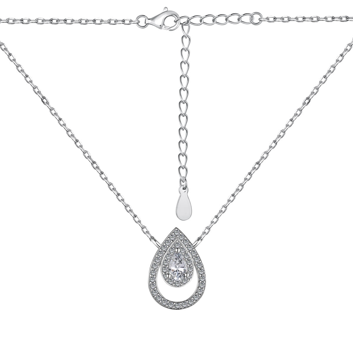 [Lumi Jewellery]Sparkling Pear Cut Necklace