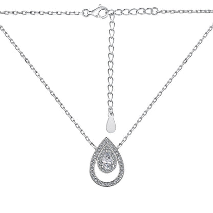[Lumi Jewellery]Sparkling Pear Cut Necklace