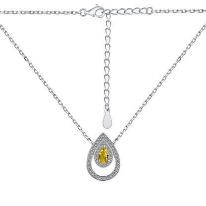 [Lumi Jewellery]Sparkling Pear Cut Necklace
