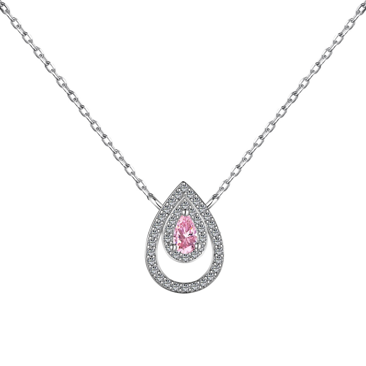 [Lumi Jewellery]Sparkling Pear Cut Necklace