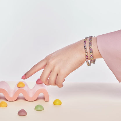 [Lumi Jewellery]Radiant Colorful Emerald Cut Party Bracelet