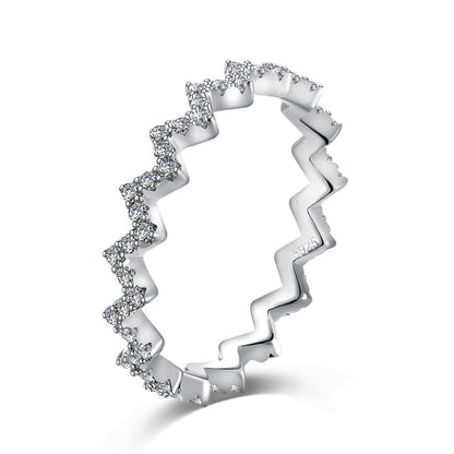 [Lumi Jewellery]Delicate Enchanting Wave Shape Daily Ring
