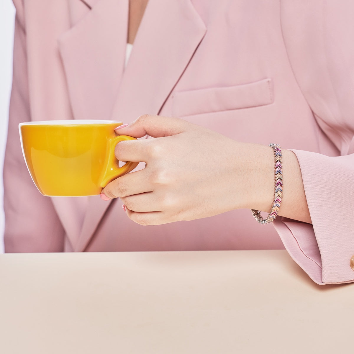 [Lumi Jewellery]Ornate Sparkling Round Cut Party Bracelet