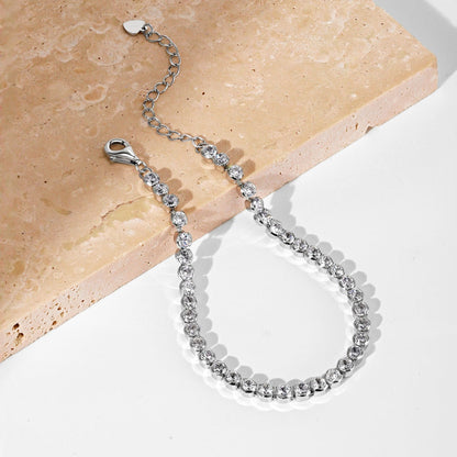[Lumi Jewellery]Dazzling Sparkling Round Cut Daily Bracelet