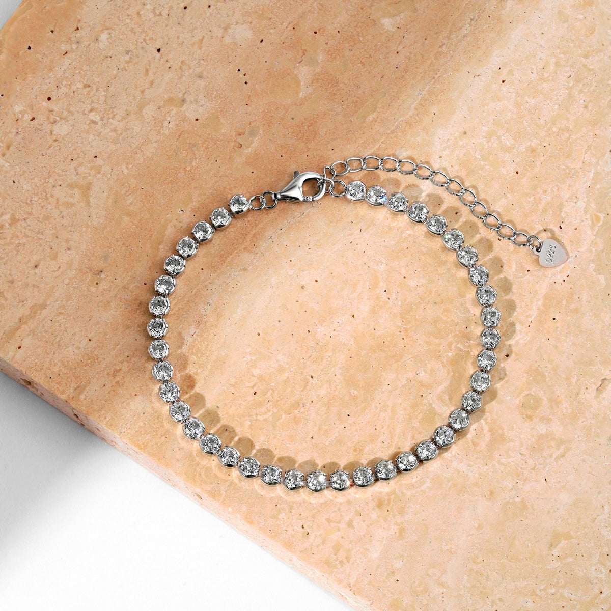 [Lumi Jewellery]Dazzling Sparkling Round Cut Daily Bracelet