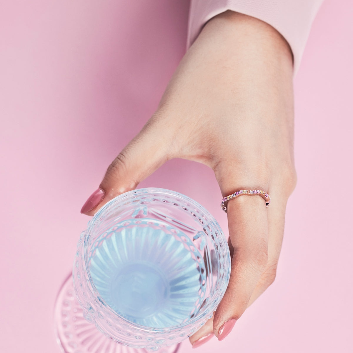 [Lumi Jewellery]Dainty Colorful Round Cut Party Ring