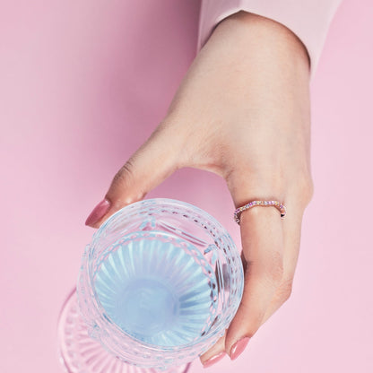 [Lumi Jewellery]Dainty Colorful Round Cut Party Ring
