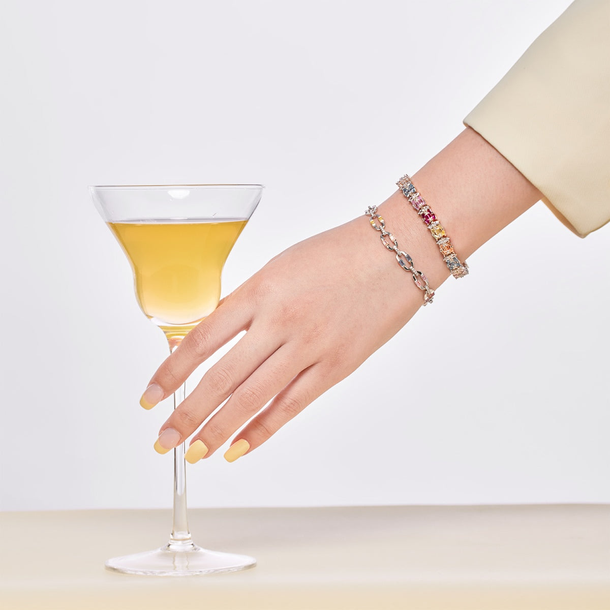 [Lumi Jewellery]Delicate Colorful Multi Cut Party Bracelet