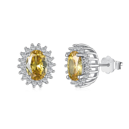 [Lumi Jewellery]Delicate Radiant Oval Cut Daily Earrings