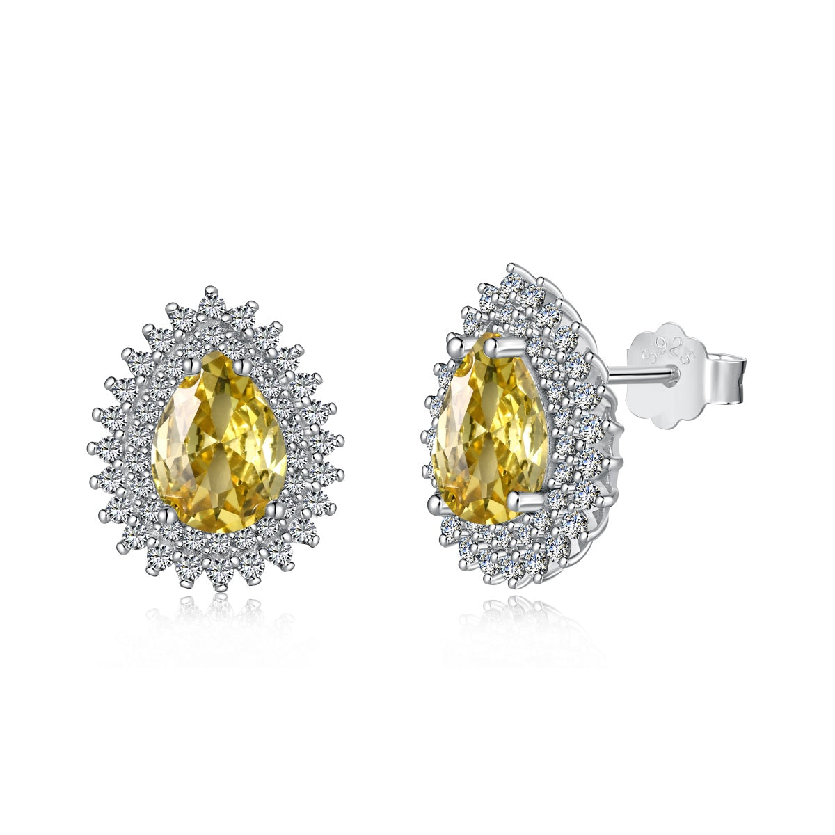 [Lumi Jewellery]Delicate Gorgeous Pear Cut Daily Earrings