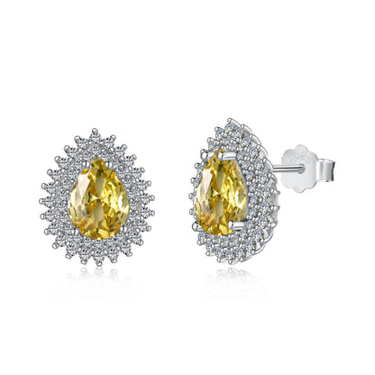 [Lumi Jewellery]Delicate Gorgeous Pear Cut Daily Earrings
