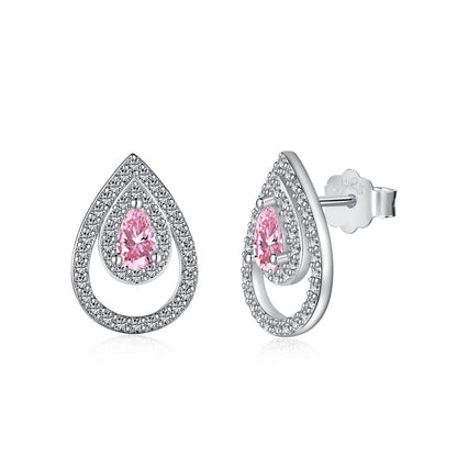 [Lumi Jewellery]Sparkling Delicate Water Drop Shape Daily Earrings