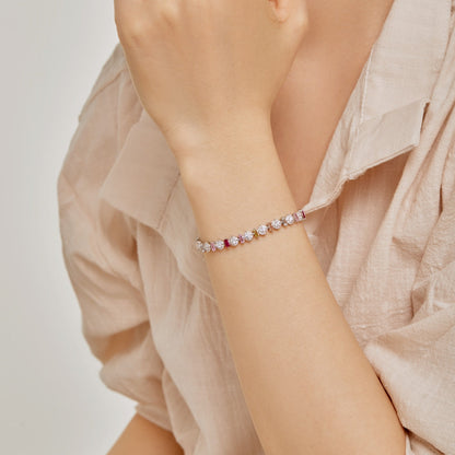 [Lumi Jewellery]Radiant Colorful Round Shape Daily Bracelet