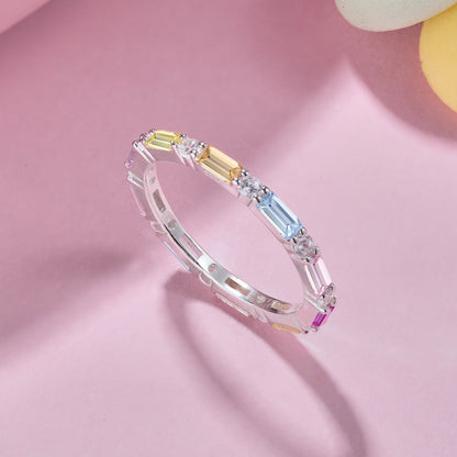 [Lumi Jewellery]Lively In Shades Elegant Radiant Cut Daily Ring