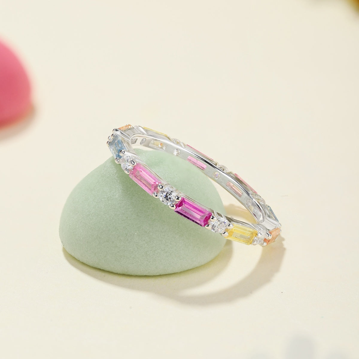[Lumi Jewellery]Lively In Shades Elegant Radiant Cut Daily Ring