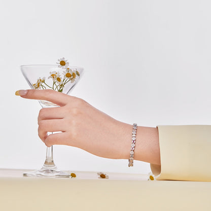 [Lumi Jewellery]Dazzling Radiant Multi Cut Daily Bracelet