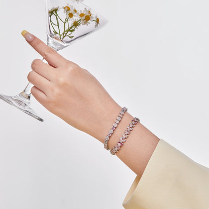 [Lumi Jewellery]Dazzling Radiant Multi Cut Daily Bracelet