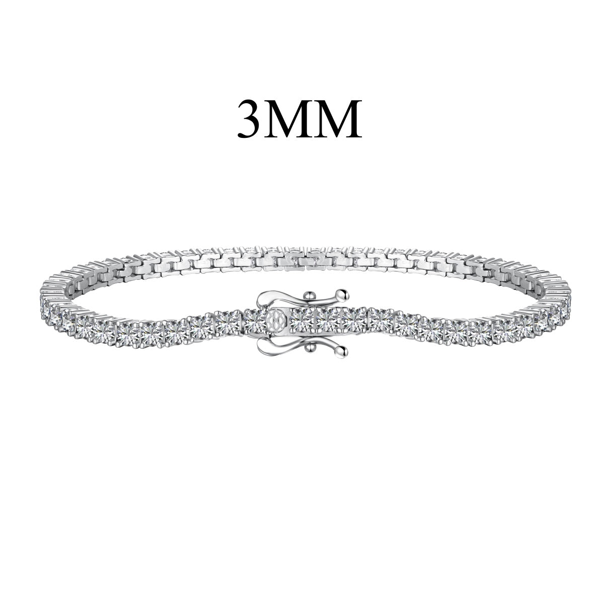 [Lumi Jewellery]Dainty Charming Round Cut Tennis Bracelet