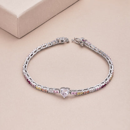 [Lumi Jewellery]Delicate Romantic Heart Shape Lover Bracelet