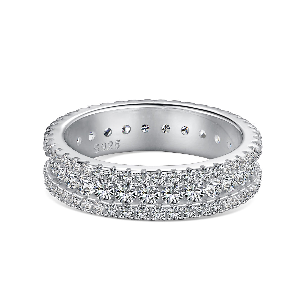 [Lumi Jewellery]Delicate Colorful Round Cut Daily Ring