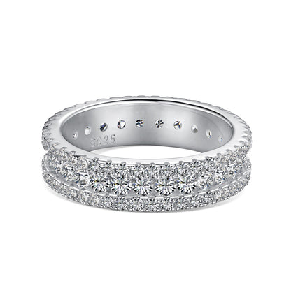 [Lumi Jewellery]Delicate Colorful Round Cut Daily Ring