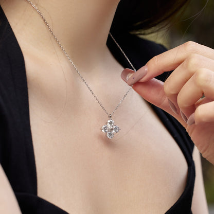 [Lumi Jewellery]Four-Leaf Clover And Eight-Pointed Star Necklace