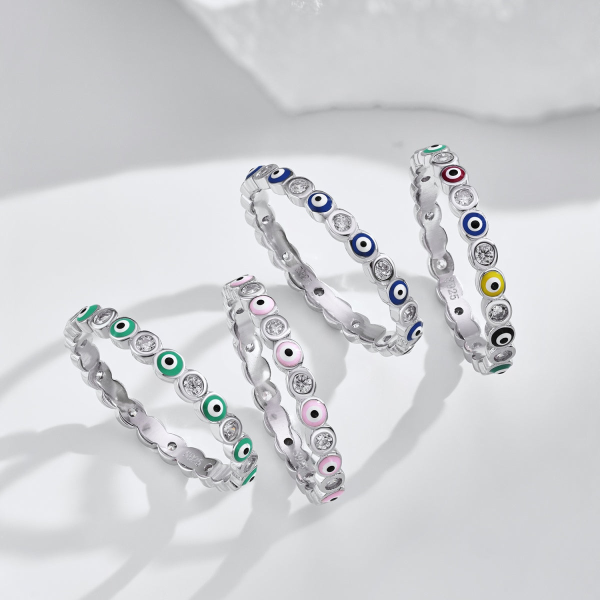 [Lumi Jewellery]Sparkling Vibrant Round Shape Daily Ring