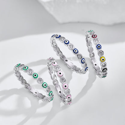 [Lumi Jewellery]Sparkling Vibrant Round Shape Daily Ring
