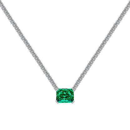 [Lumi Jewellery]4.0 Carat Elegant Radiant Cut Necklace