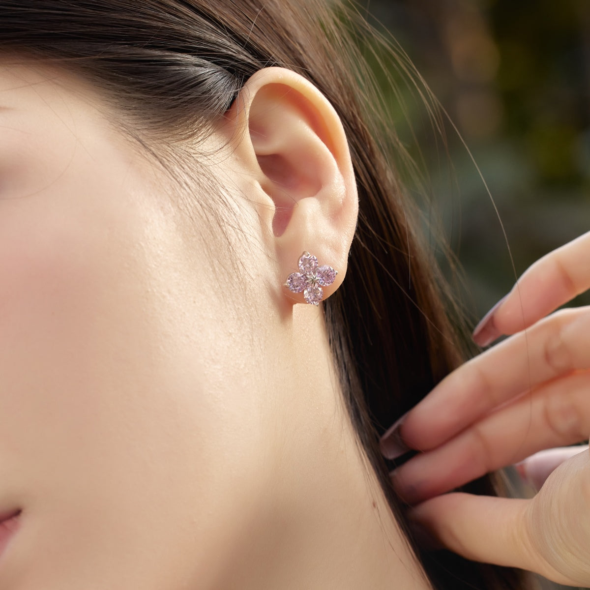 [Lumi Jewellery]Four-Leaf Clover Eight-Pointed Star Earrings