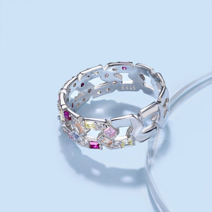 [Lumi Jewellery]Sparkling Vibrant Emerald Cut Daily Ring