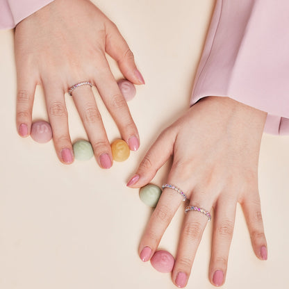 [Lumi Jewellery]Exquisite Colorful Round Cut Party Ring
