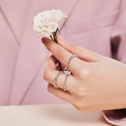 [Lumi Jewellery]Exquisite Colorful Round Cut Party Ring