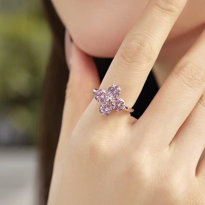 [Lumi Jewellery]Four-Leaf Clover Eight-Pointed Star Ring