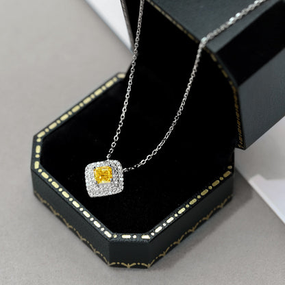 [Lumi Jewellery]Sparkling Asscher Cut Necklace