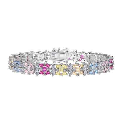 [Lumi Jewellery]Delicate Colorful Multi Cut Party Bracelet