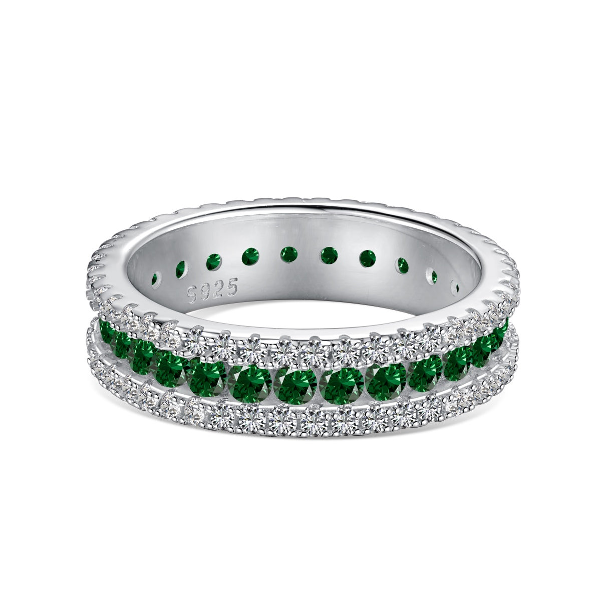 [Lumi Jewellery]Delicate Colorful Round Cut Daily Ring