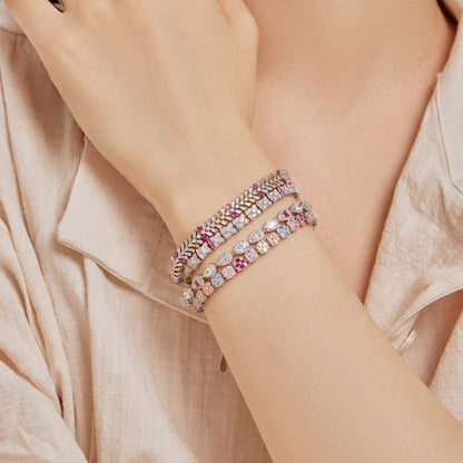 [Lumi Jewellery]Unique Colorful Flower Shape Daily Bracelet