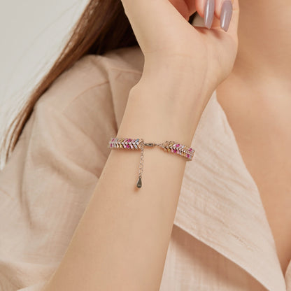 [Lumi Jewellery]Dainty Radiant Emerald Cut Daily Bracelet
