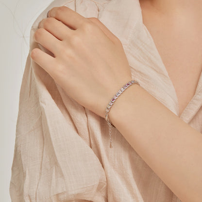 [Lumi Jewellery]Delicate Colorful Multi Cut Daily Bracelet