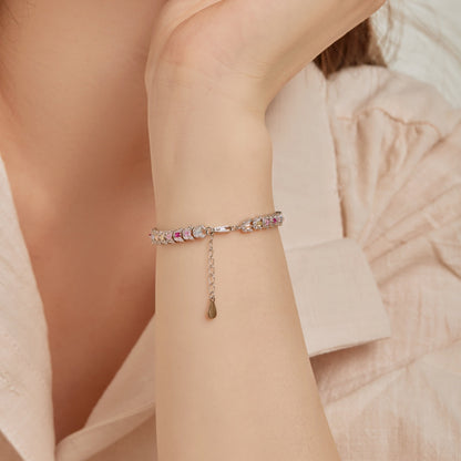 [Lumi Jewellery]Delicate Colorful Multi Cut Daily Bracelet