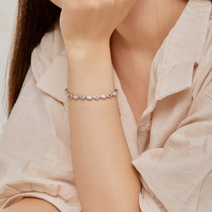 [Lumi Jewellery]0.25 Carat Radiant Water Drop Shape Daily Bracelet