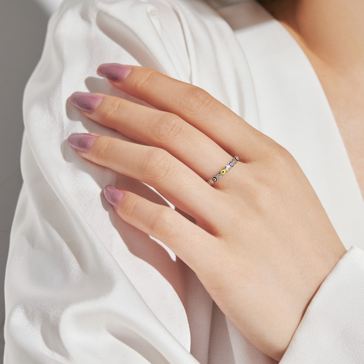 [Lumi Jewellery]Sparkling Vibrant Round Shape Daily Ring
