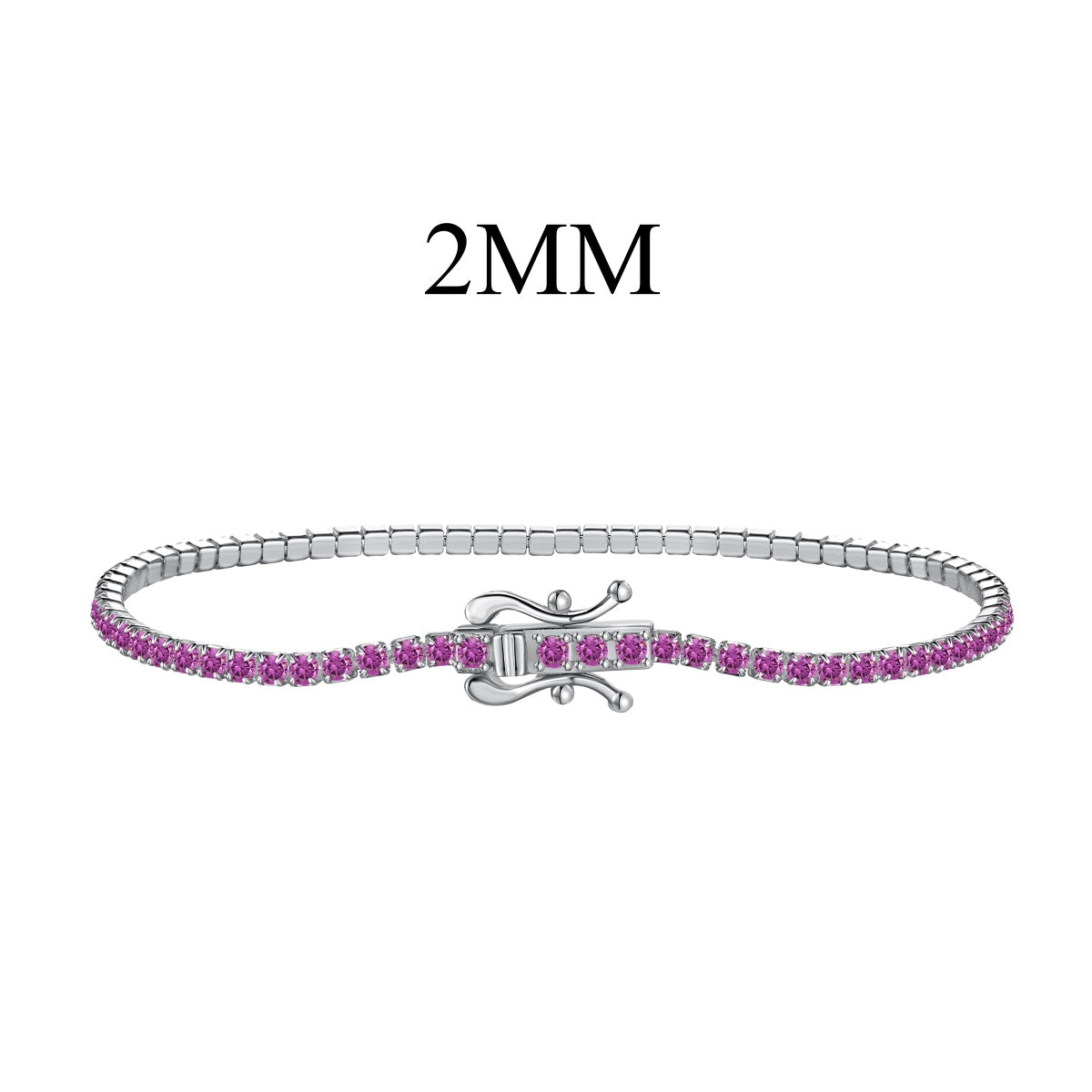 [Lumi Jewellery]Radiant Colorful Round Cut Party Bracelet